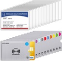 12X PUZDRO NA BLÍZKOVÚ KARTU RFID PROTI KRÁDEŽI + 12X OCHRANNÉ PUZDRO