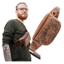 Pánska dámska taška do pása Unisex Leather Capacious Hunter Brown Brodrene