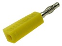 4mm spájkovaná banánová zástrčka 19A 60V žltá 1.107.Y /