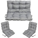 RATTAN nábytkové podsedáky 100X60X50 sada 2+1 OCEL