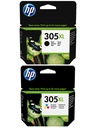 2 ATRAMENTY HP 305XL ENVY 6010 6020E 6030 6032 6052 6055 6075 6420E PRO 6420 FV