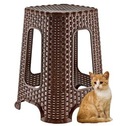Stolička taburetka taburet Rattan Brown do 90 kg