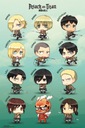 Originálny plagát Attack On Titan Chibi 61x91,5 cm