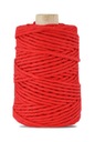 Bavlnená šnúrka pre MACRAME 5mm 100m / červená