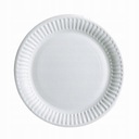Jedálenský tanier biely papierový 26cm 100 ks.