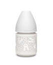 Suavinex Sklenená fľaša Králik sivá 120ml 0+