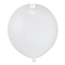 Pastelové biele latexové balóny 48cm 50ks
