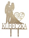 Topper Bride and Groom NAME zlato zlaté zrkadlo