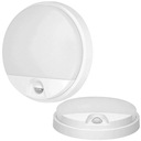Adviti Vonkajšie LED fasádne svietidlo 10W Twilight Motion Sensor White