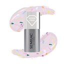 SEMILAC Top na hybridné laky T27 No Wipe Matte Violet Galaxy 7 ml