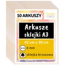 Preglejka preglejky s laserovým gravírovaním dekorácií 6 mm kusy A3 x 10