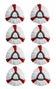 8x OTOČNÁ NÁHRADNÁ VLOŽKA MOPU SET ULTRA ABSORBENT