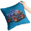 MODRÝ VANKÚŠ PRE DARČEK PRE FANÚŠIKOV MONSTER TRUCK