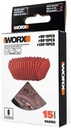WORX WA2003 delta brúsne papiere 15 ks.
