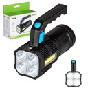 VEĽMI VÝKONNÁ NABÍJATEĽNÁ LED COB BATERKA, VYHĽADÁVACÍ REFLEKTOR, NABÍJANÉ USB