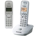 Bezdrôtový pevný telefón DECT Panasonic KX-TG2511PDW, biely