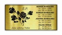 Náhrobná tabuľa Náhrobná tabuľa gravírovaná 90x45