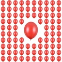 Latexové balóny 23 cm, metalická červená, 100 kusov