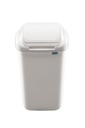 ODPADKOVÝ KOŠ S VÝKLOPNÝM VEKOM, 30L, BIELY