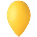 PASTELOVÉ žlté DEKORATÍVNE balóniky x50