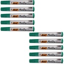 BIC Permanent Marker Green Round Set x10