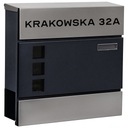 DVOJFAREBNÁ KOREŠPONDENČNÁ KRABIČKA + NÁPIS