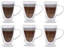 6 x Pohár 300 ml ČAJ POHÁRKY COFFEE LATTE