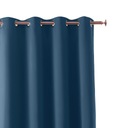Závesy pripravené do obývačky 180x250 na očkách na kolesách Aura Navy Blue