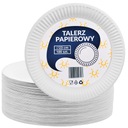 JEDNORÁZOVÉ PAPIEROVÉ TANIERE BIELY 23 cm papierový tanier Sada 100 kusov