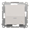 SIMON 54 SCHODISKOVÝ SPÍNAČ BIELE PODSVETLO DW6L.01/1