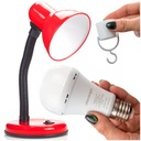 NASTAVITEĽNÁ STOLNÁ LAMPA + ŽIAROVKA NA BATÉRIU
