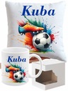 SÚPRAVA HRNKOV VANKÚŠ FUTBAL AKÉKOĽVEK MENO FUTBAL VZORY NA DARČEKY
