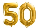 50. NARODENINY 50 ZLATÝCH BALÓNOV 34'' 2ks