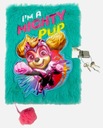 Plyšový denník s visiacim zámkom Włochacz PAW PATROL Dogs A5 96k Majewski