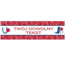 Banner DIVOKÝ ZÁPAD, nálepky, písmená, Vaše MENO