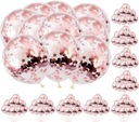 Balóniky s konfetami Rose Pink 30 cm 100 ks. latex