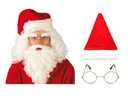 SET SVÄTÝ CLAUS KLOBÚK BARD 3ks