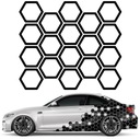 NÁLEPKA na auto HONEYCOMB HEXAGON 18ks 10x11