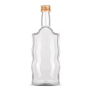 500 ml sklenené fľaše Fala (20 ks) s uzáverom - na mesiačiky, tinktúry, džúsy