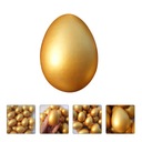 Hračky na veľkonočné vajíčka Zlatá farba na vajíčka 24 ks