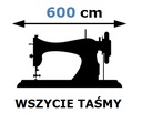 Služba našitia pásky do závesu šírky 600 cm