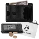 Kožená peňaženka James Hawk Zip Wallet Tenká 0,3 cm + kozmetická taštička ZDARMA