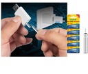 USB nabíjačka pre batériu CR425 + 5 batérií