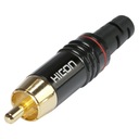 Hicon HI-CM06-RED RCA zástrčka 1 ks.