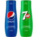 SODASTREAM Sada sirupových koncentrátov PEPSI + 7UP