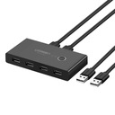 Prepínač KVM prepínač USB 2x4 UGREEN USB 2.0