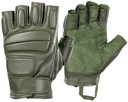 BEZPRSTOVÉ TAKTICKÉ RUKAVICE ASSAULT TACTICAL MK.1 KOŽA OLIVOVÁ L