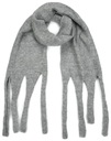 Zaujímavý hladký mäkký zimný šál Arosa s dlhými strapcami sz23434-2