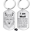 WOLF WOOLF DOG TAG KEYRING DARČEKOVÁ KRABIČKA