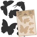 DIY Scrapboating DeCoupage šablóna opakovane použiteľný 30x42cm A3 Nature Butterflies